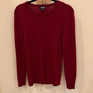 Express Men’s Burgundy Crew Neck Sweater